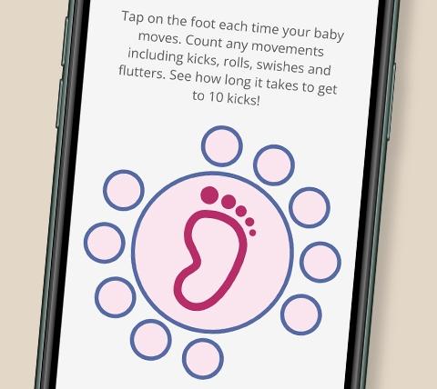 Enfamil Mobile App's Kick Tracker