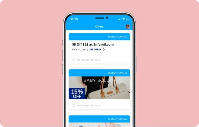 Enfamil Mobile App offers screen