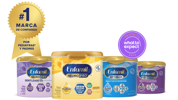 Enfamil Reguline, Enfagrow Infant, Enfamil Enspire, NeuroPro Sensitive, NeuroPro Infant, NeuroPro Gentlease, Simply Organic, Nutramigen con Enflora LGG y ProSobee