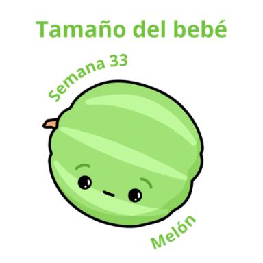 Tamaño del bebé a las 33 semanas