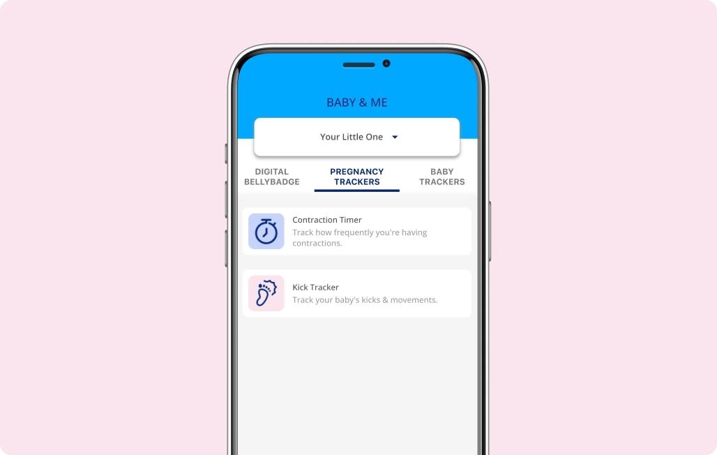 Enfamil Mobile App Pregnancy Tracker dashboard
