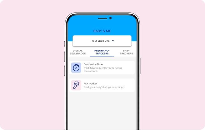 Enfamil Mobile App Pregnancy Tracker dashboard