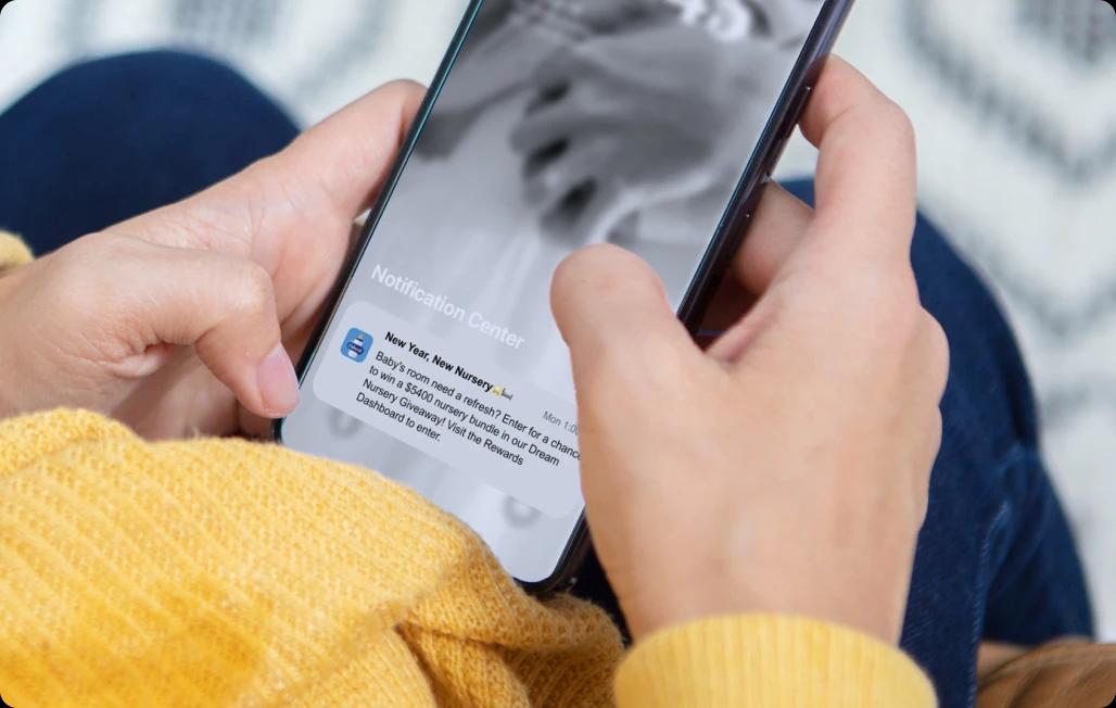 Push notification from Enfamil