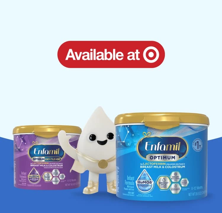 Enfamil Optimum and Enfamil Optimum Gentlease available at Target