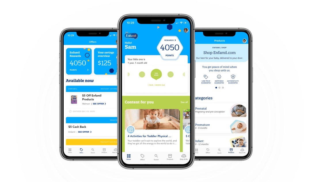 Aplicación móvil Enfamil