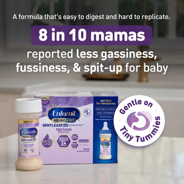Enfamil NeuroPro Gentlease Ready to Use Bottles 2 oz 6 Pack | Enfamil Enfamil NeuroPro Gentlease Ready to Use Bottles 2 oz 6 Pack | Enfamil