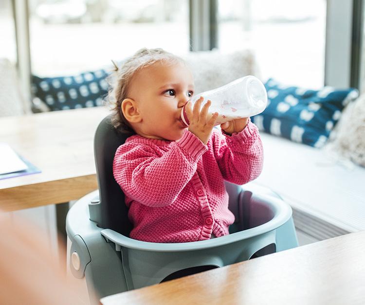 baby drinking milk
